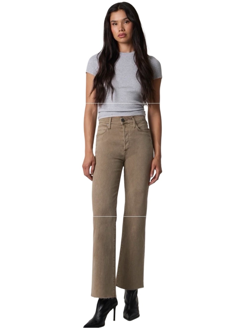 Edyson Conrad High Rise Long Wide Leg Jeans NWT Size 26 $198 MSRP